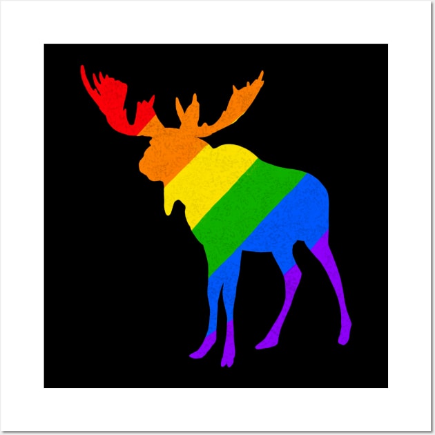 Pride Moose Wall Art by DashingGecko